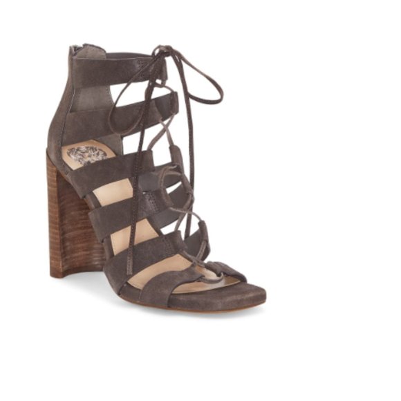 Vince Camuto Shoes - Vince Camuto Phandras Lace Up Bootie Sandal 9.5